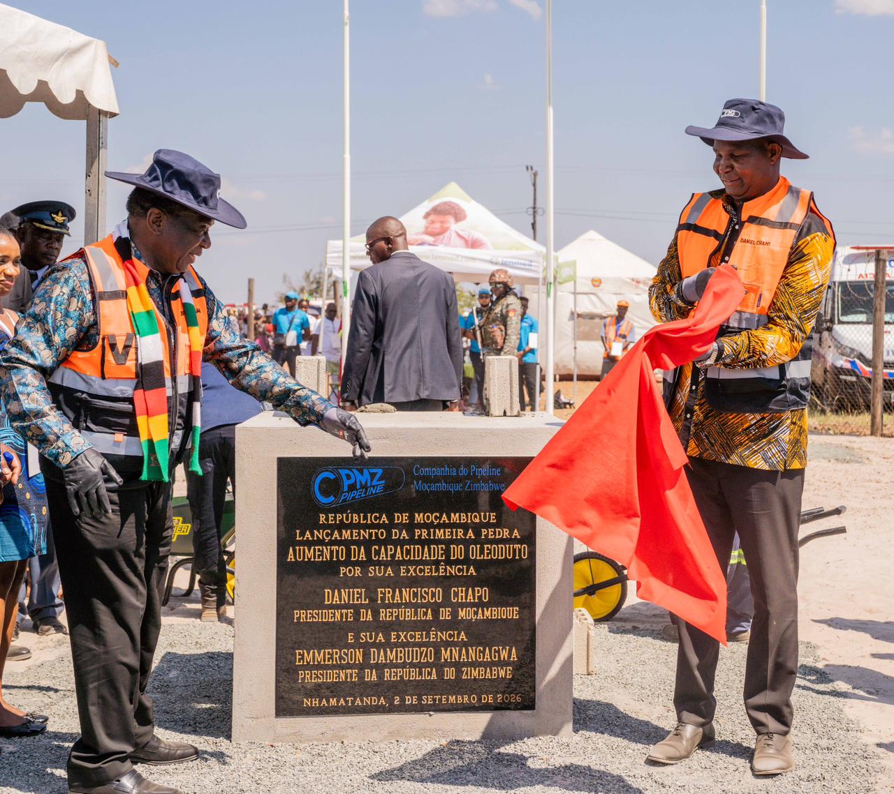 Presidentes Chapo e Mnangagwa reforçam cooperação energética com expansão do oleoduto Moçambique-Zimbabwe